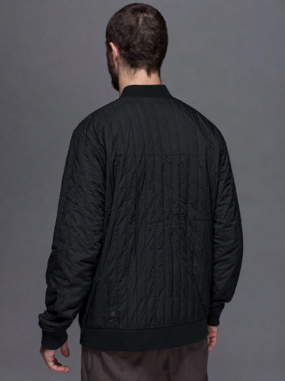 Lululemon Men's Bomber Lightweight Jacket Black Long Sleeved - Picture 2 of 8